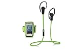 Jarv NMotion Wireless Bluetooth 4.0 Stereo Earbuds with Universal Sports Armband - Green