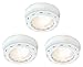 Good Earth Lighting Sunspot Xenon Plug In Puck Light (3-Pack) - 5,000 Hours Lamp Life - White