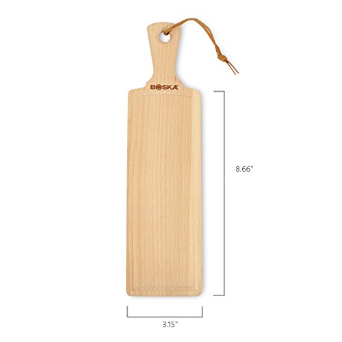 Boska Holland Beech Wood Cheese Board, Rectangle Paddle Board, 12 Inches x 3 Inches, Explore Collection
