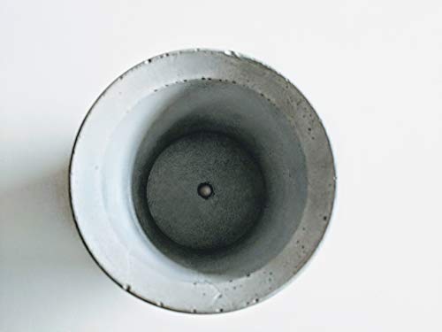 Small Round Cement Pot, Rose Gold 3 inches