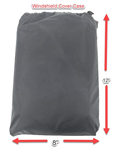 Windshield Cover for Ice, Snow, Pollen & Dust by Extreme Storm Protection - Fits Most Vehicle Windshields - Door Flap Security - Magnetic Edge Control - No More Scraping