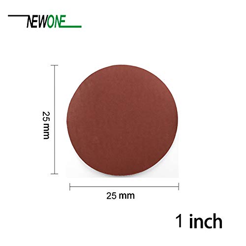 Tool Woodwork - 100pcs 25mm Sanding Discs + 1" Abrasives Hook & Loop Backer Plate + 1/8inch Shank Set For Polishing Tools