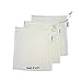 Simple Ecology Reusable Grocery Produce Shopping and Storage Bags, Organic Cotton Muslin, Small 3 pack