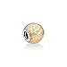 Pandora Jewelry Gold Glitter Ball Sterling Silver Charm