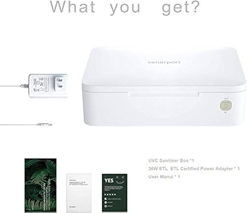 UV Phone Sanitizer Box Wireless Charger, Senerport in Steri