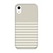 kate spade new york Clocktower Grey/Cream Feeder Stripe Case for iPhone XR - Protective Hardshell