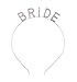DAXI Bridal Headband Crown Sparkling Crystal Rhinestone BRIDE Elegant Tiara Headpiece for Wedding Party