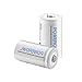 POWEROWL D Batteries 10000mah Ni-MH Rechargeable D Batteries 1.2v Low Self Discharge D Rechargeable Batteries 2 Pack