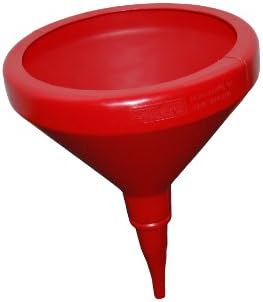 Scribner Plastics 6112R Red 14" Round Funnel