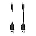 [2-Pack] Anker Powerline Micro USB (4 Inches) - Durable Charging Cable, with Aramid Fiber and 5000+ Bend Lifespan for Samsung, Nexus, LG, Motorola, Android Smartphones and More (Gray)
