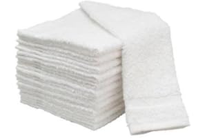 TOWEL SUPERCENTER 15X25 White Hand Towels 100% Cotton 60-Pack Salon Towels - Gym Towels (5-Dozen) by Towelsupercenter (24, 16x27)