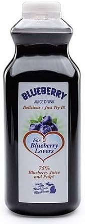 Blueberry Juice Drink - 16 oz Bottles (6 Pack)