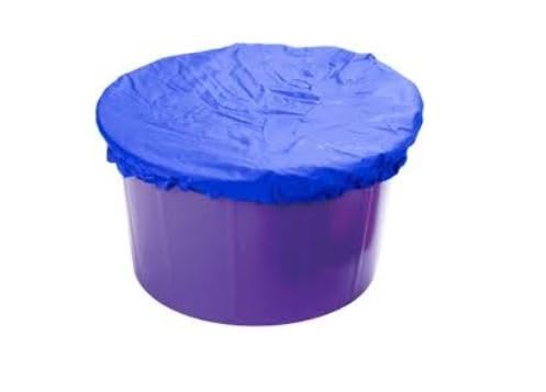 Nature Child Horse/Pont Feed Bowl Bucket Elasticated Cover - Royal Blue