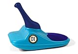 Zipfy, Snow Sled, Classic Freestyle Luge, Two-Toned - Blue Ice