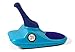 Zipfy Two Tone Series Luge Snow Sled for Kids and Adults, Plastic Winter Toboggan Snow Sled with Steering Handle, Blue on Blue