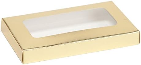Business Card Chocolate Bar Box, Gold - Case of 150