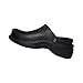 Natural Uniforms Ultralite Women's Clogs with Strap (Size 10, Black)