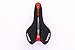 Foir Bike Saddle Mountain Bike Seat Breathable Comfortable Bicycle Seat with Central Relief Zone and Ergonomics Design Fit for Road Bike and Mountain Bike (red and Black)