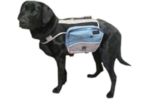 Outward Hound Kyjen Excursion Dog Backpack, Medium, Ice Blue and Elephant