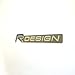 Alstickers! Gluing in The Original nameplate R Design, car Sticker (Emblem) Satin Aluminum 3.5