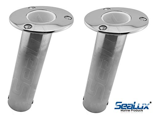 SeaLux Open Drain 15 Degree 316 Cast Stainless Steel Rod Holder (2-Rod Holder)
