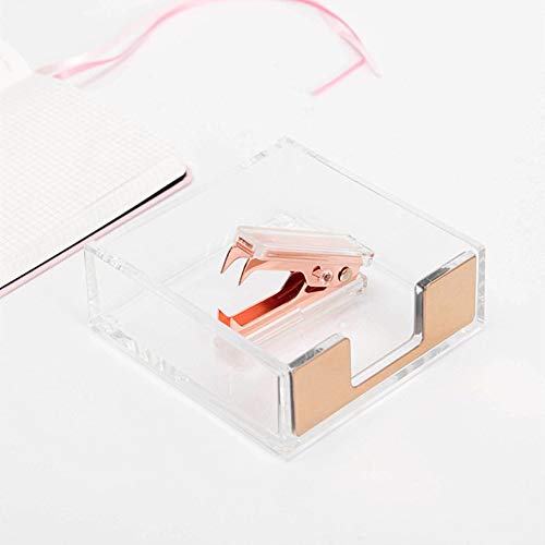 Clear Acrylic Rose Gold Staple Remover Dress Up Home | Office | School Desk Accessories (1)