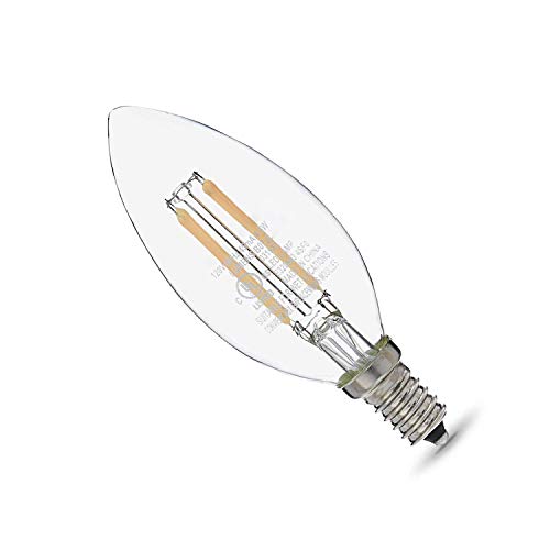 Amazon Basics 60W Equivalent, Clear, Soft White, Dimmable, 15,000 Hour