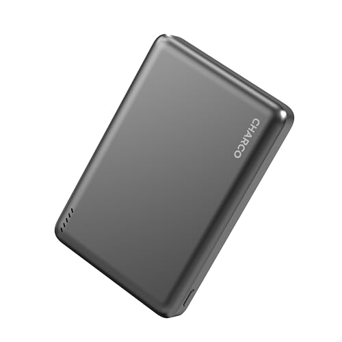 CHARCO 10000mAh Power Bank Inalámbrico 15W, Cargador Portátil USB C PD 20W Magnético Carga Rápida, Cargador Inalámbrico para Magsafe Compatible con iPhone 16/15/14/13, Samsung y AirPods