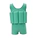 Kids Life Jacket Baby Floatation Suit Detachable Float Adjustable One-Piece Swimsuit Buoyancy for Girls Boys Age 1-10 Year Toddler Swim Trainer，Green Frog（include the baby bag）