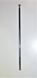Replacement antenna for Realistic and Radio Shack scanners that use a telescopic antenna with FEMALE screw threads. This antenna is installed through a hole in the top of the scanner radio cabinet.