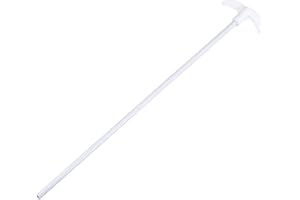 MECCANIXITY PTFE Electric Stirring Rod 620mm Length Overhead Stirrer Mixer Shaft with Foldable Paddle for Lab
