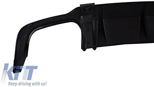 MERCEDES w204 c204 NERO OPACO DIFFUSORE PARAURTI POSTERIORE ACCESSORI PER c63 AMG