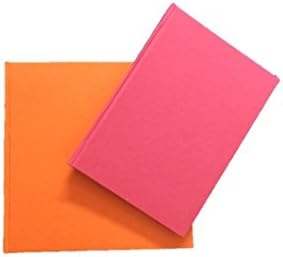 Handmade Paper Hardbound Plain Note Book Diary.in 2 Sizes Assorted Colors (Size 7x7 and 5x7 inck - 100 pages/50 sheets)