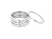 Round Edged Key Ring Split Ring 3/4