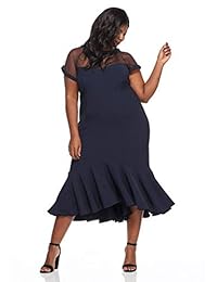 maggy london ilusión de mujer vestido de cóctel