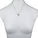 Lux Accessories Tennis Rackets Pave Ball Pendant Sport Necklace
