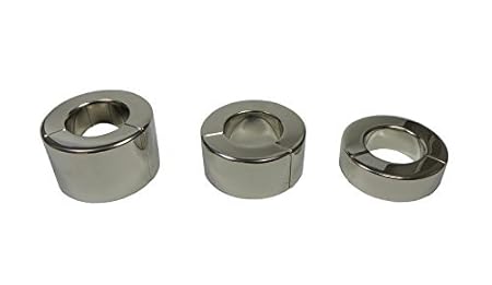 Cockring Ballstretcher Magnetic Edelstahl Metall Penisring Hodengewicht Hodenstrecker CBT BDSM Erotik Sexspielzeuge für Männe