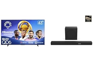 Hisense 43QD6QF - 43" 4K Smart QLED Fire TV with Dolby Vision & Atmos, AI 4K Upscaler, AI Smooth Motion, Game Mode PLUS (2025