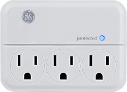 GE 3-Outlet Extender Wall Tap, Grounded