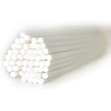 50 Pieces Fiber Reed Diffuser Replacement Refill Sticks for Aroma Fragrance (White, 12