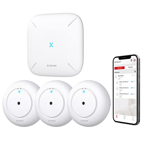 XSense WiFi Water Leak Detector, Smart Water Sensor Alarm, Water