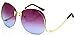 Elite RIMLESS OVERSIZED VINTAGE RETRO Butterfly Upside Down Oceanic Lens Sun Glasses