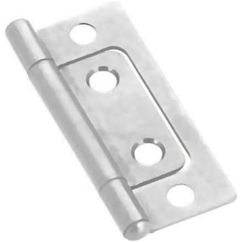 2 X 11 16 Non Mortise Nickel Chrome Plated Hinge 2 Pc Pack