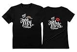 Mr & Mrs Gift for Couples Wedding, Anniversary, Newlywed Matching Set T-Shirts
