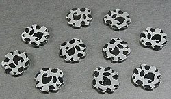 Space Asteroid Tokens (Set of 10, Translucent Gray)