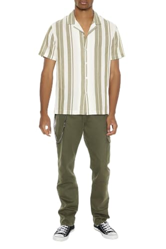 Forever 21 Men’s Slim-Fit Wallet Chain Jeans, Olive, 38