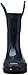 Western Chief Kids Waterproof Rubber Classic Rain Boot with Pull Handles, Navy, 1 M US Little Kid