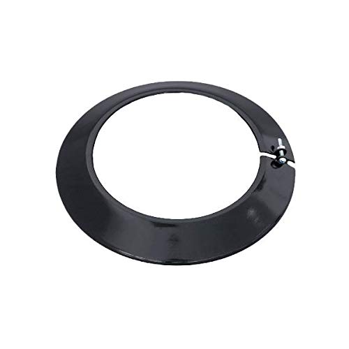 S&M 485206 Enamelled Black 900°C-Ø120mm Rosette for Stoves and Fireplaces