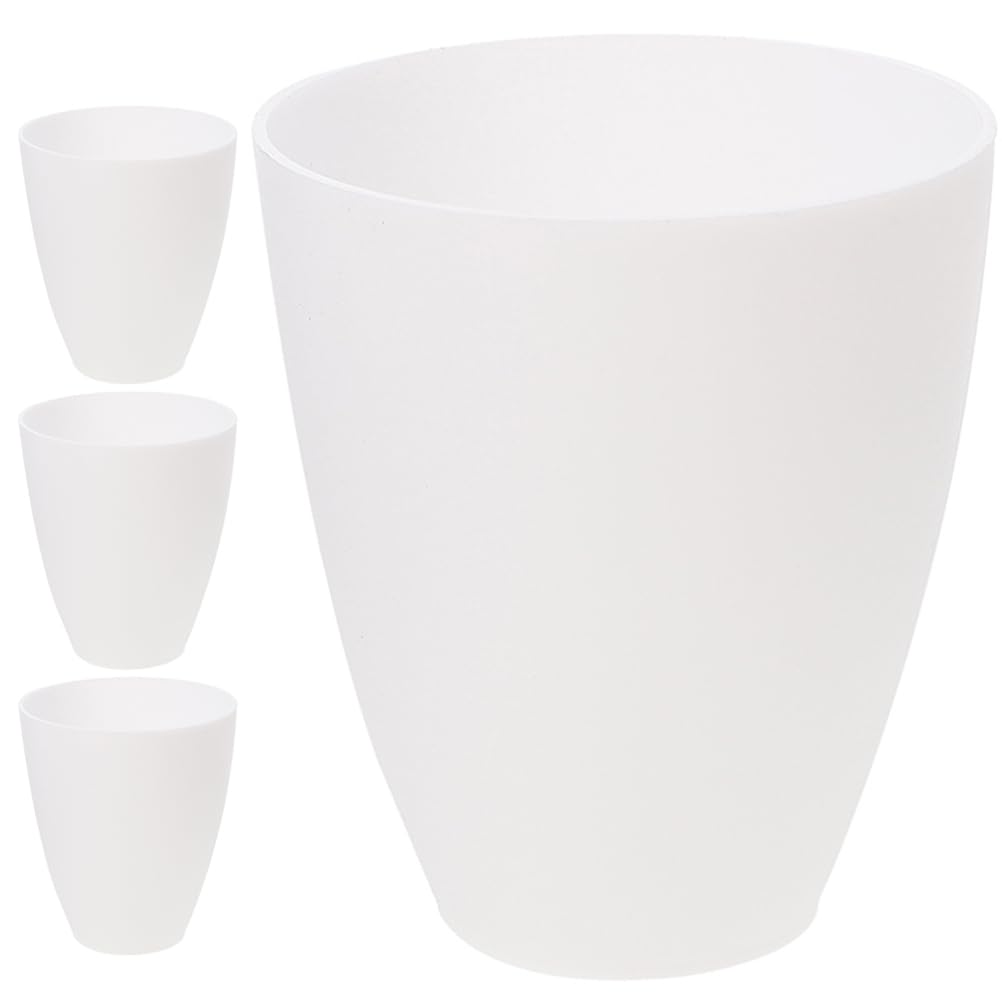 FOMIYES Plastic Lampshade Flat Head 4Pcs White Light Covers 1.2 Inch Wall Lamp Shade Replacement for Indoor Chandelier and Bedroom Lighting