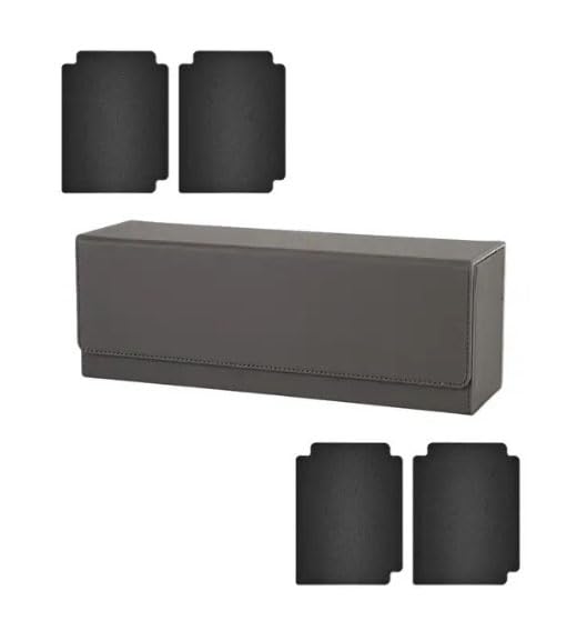 Guardz - Echelon Deck Box - XL Size for 400+ Sleeved Cards with magnetic lid & dividers - Compatible for your trading cards! (Grey)
